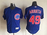 Chicago Cubs #49 Jake Arrieta Blue 2016 Flexbase Collection Stitched Jersey,baseball caps,new era cap wholesale,wholesale hats